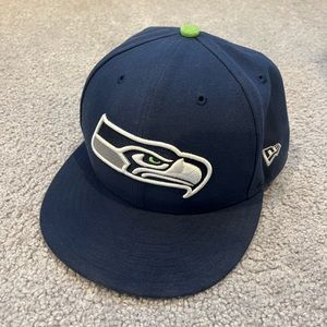 Fitted Seahawks hat.